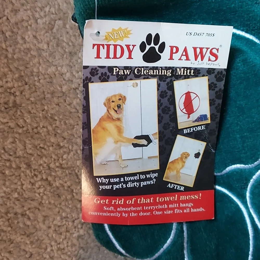 TIDY PAWS ( 2 mits green and black )